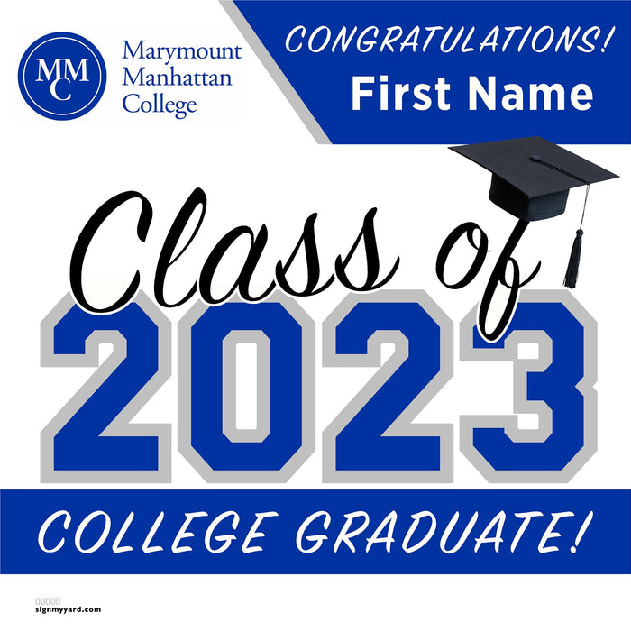 Marymount Manhattan College 24x24 Class of 2023 Yard Sign (Option A)