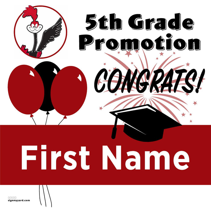Montair Elementary School 5th Grade Promotion 24x24 Yard Sign (Option A)