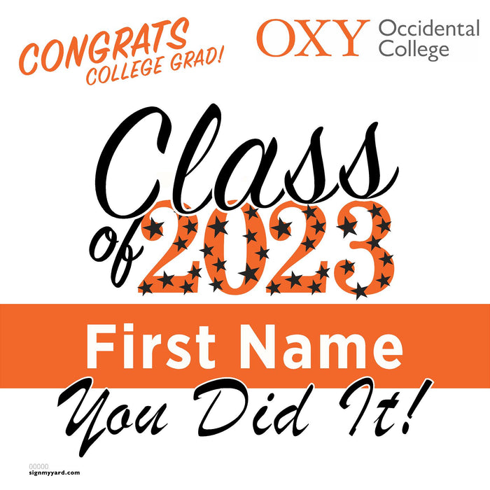 Occidental College 24x24 Class of 2023 Yard Sign (Option B)