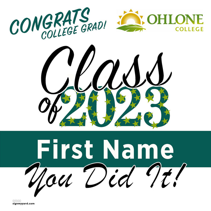 Ohlone College 24x24 Class of 2023 Yard Sign (Option B)