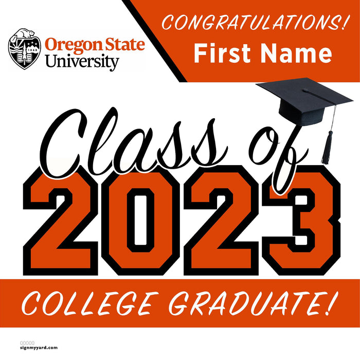 Oregon State University 24x24 Class of 2023 Yard Sign (Option A)