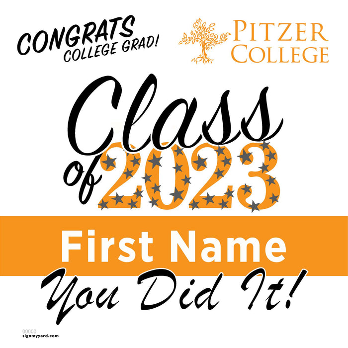 Pitzer College 24x24 Class of 2023 Yard Sign (Option B)