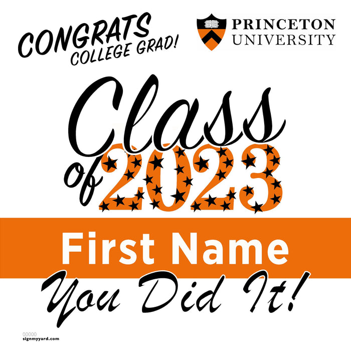 Princeton University 24x24 Class of 2023 Yard Sign (Option B)
