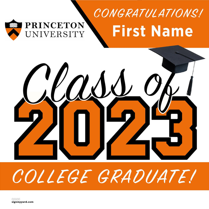 Princeton University 24x24 Class of 2023 Yard Sign (Option A)