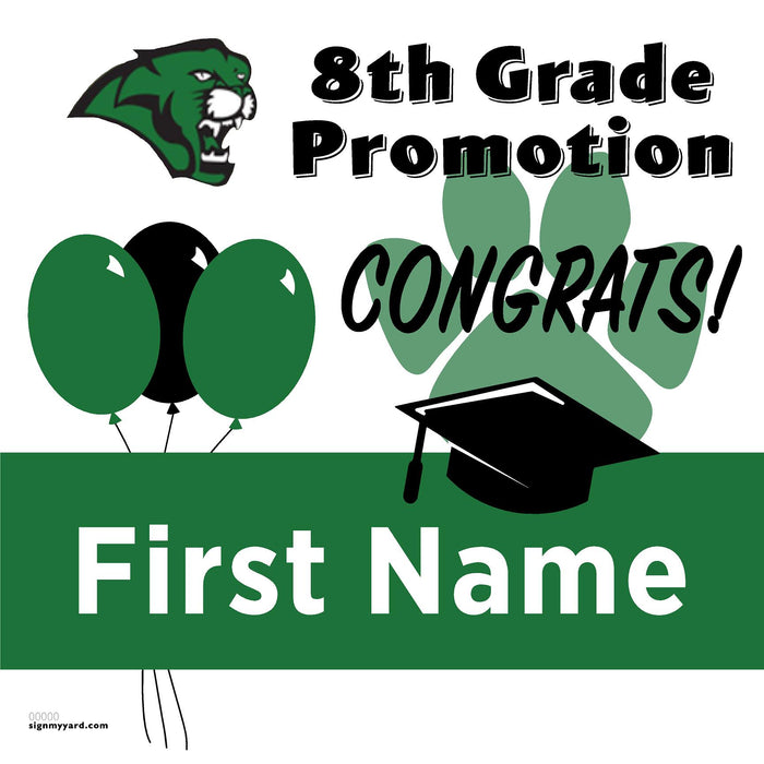 Rancho Medanos Middle School 8th Grade Promotion 24x24 Yard Sign (Option A)