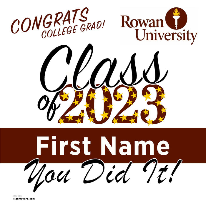 Rowan University 24x24 Class of 2023 Yard Sign (Option B)