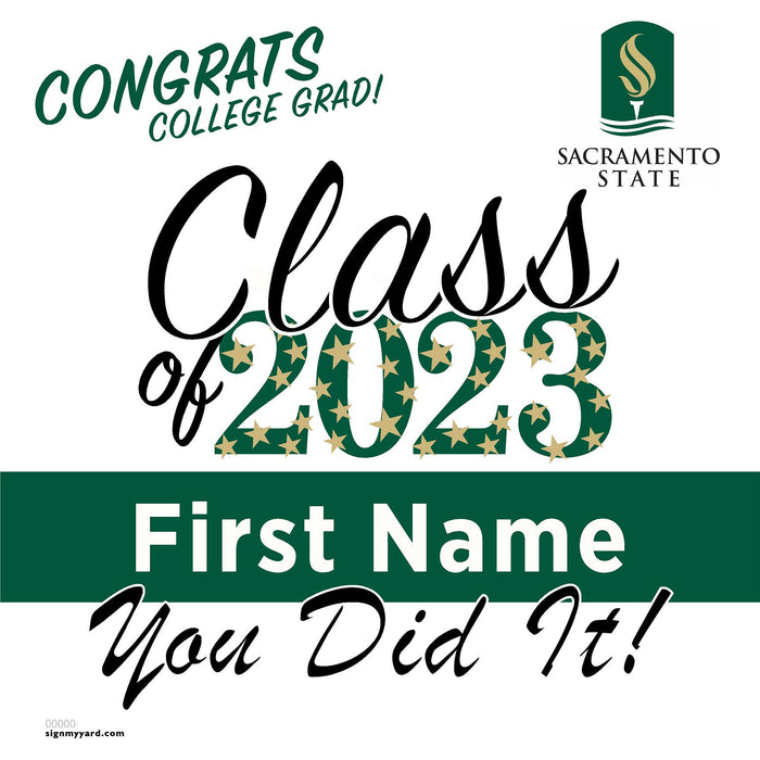 Sacramento State University 24x24 Class of 2023 Yard Sign (Option B)