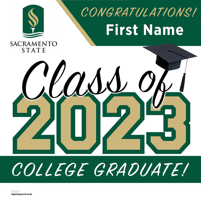 Sacramento State University 24x24 Class of 2023 Yard Sign (Option A)