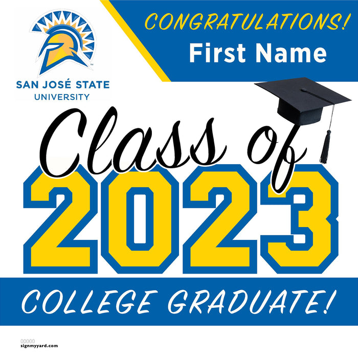 San Jose State University 24x24 Class of 2023 Yard Sign (Option A)