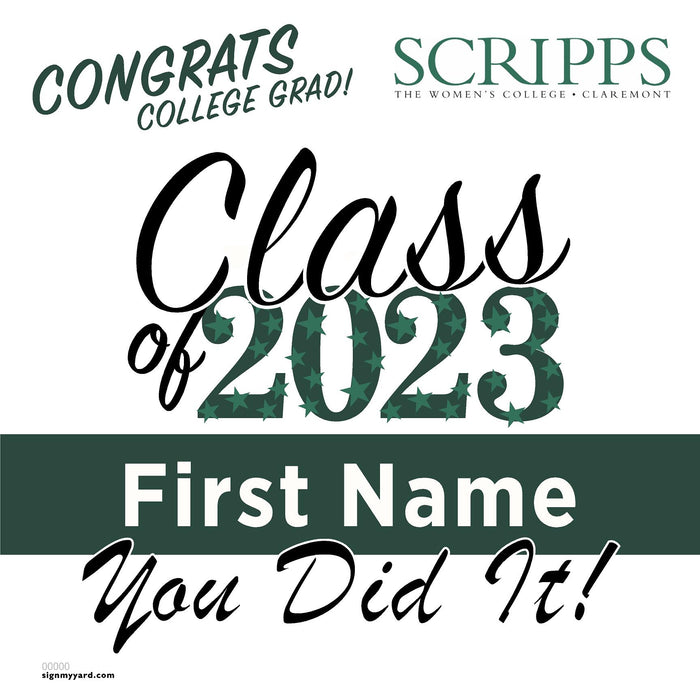 Scripps College 24x24 Class of 2023 Yard Sign (Option B)