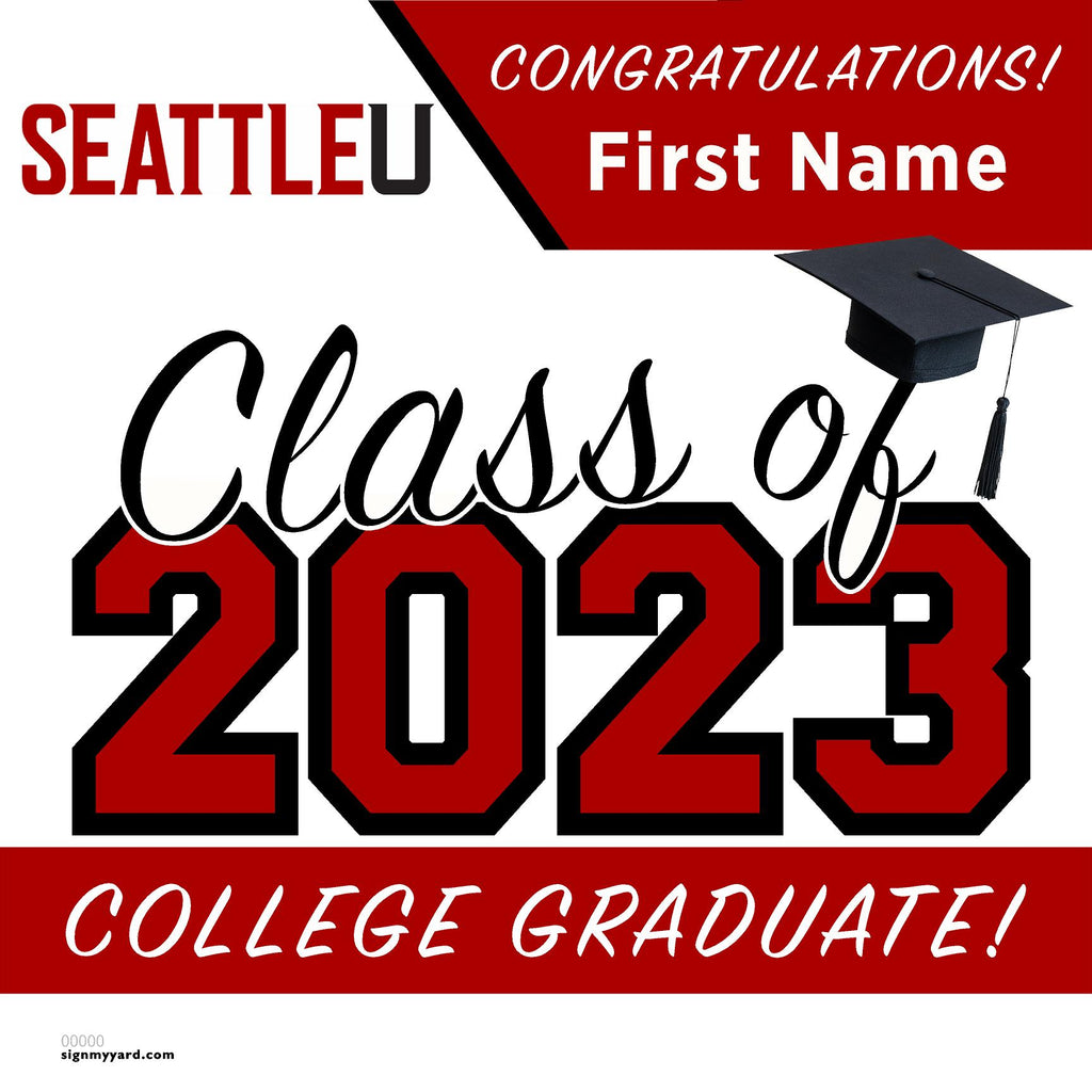 Seattle University 24x24 Class of 2023 Yard Sign (Option A)