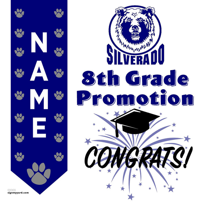 Silverado Middle School 8th Grade Promotion 24x24 Yard Sign (Option B)