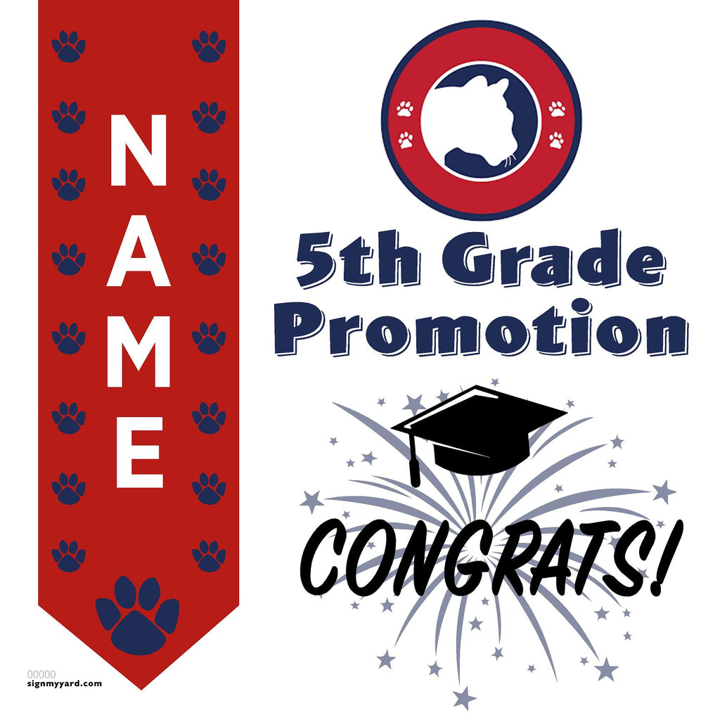 Simonds Elementary School 5th Grade Promotion 24x24 Yard Sign (Option B)