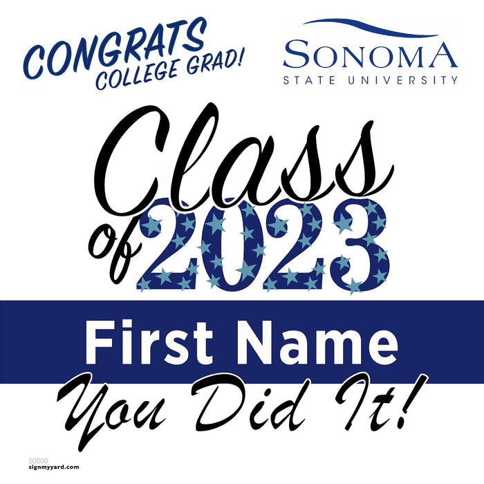 Sonoma State University 24x24 Class of 2023 Yard Sign (Option B)