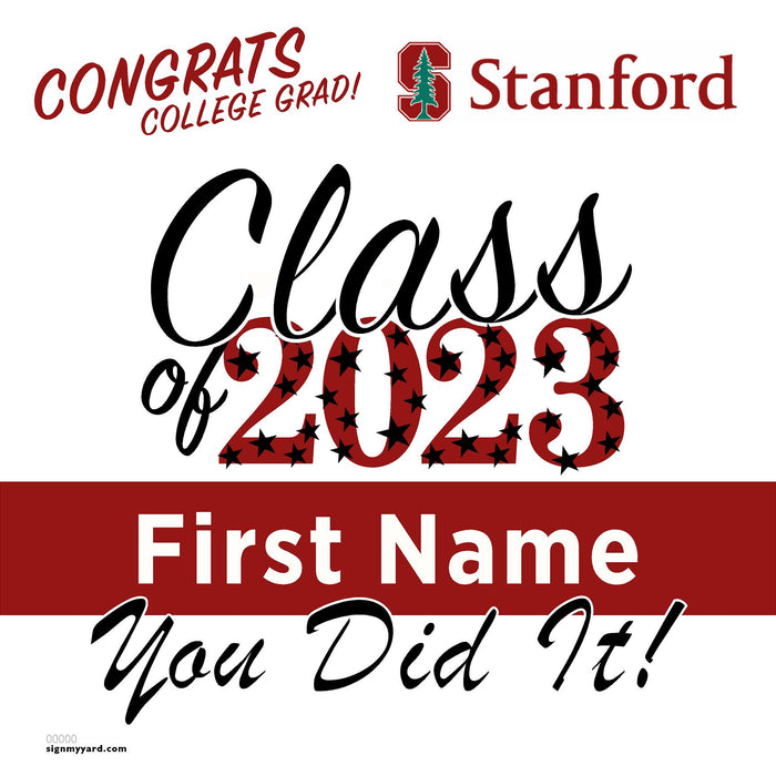 Stanford University 24x24 Class of 2023 Yard Sign (Option B)