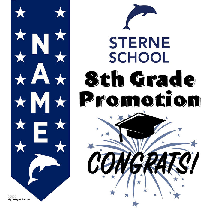 Sterne School 8th Grade Promotion 24x24 Yard Sign (Option B)