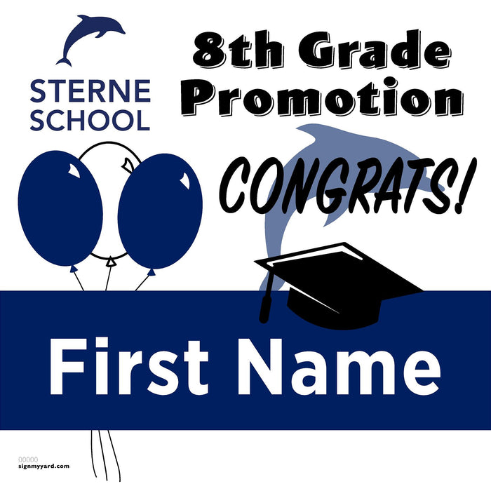 Sterne School 8th Grade Promotion 24x24 Yard Sign (Option A)