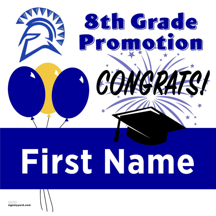 Sunnyvale Middle School 8th Grade Promotion 24x24 Yard Sign (Option A)