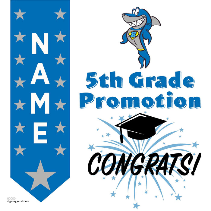 Sycamore Valley Elementary School 5th Grade Promotion 24x24 Yard Sign (Option B)
