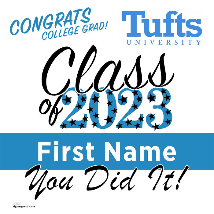 Tufts University 24x24 Class of 2023 Yard Sign (Option B)