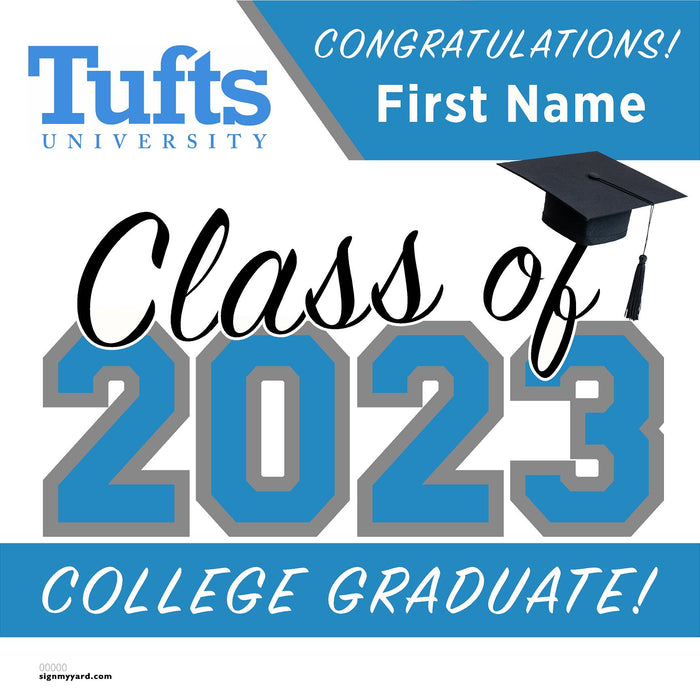 Tufts University 24x24 Class of 2023 Yard Sign (Option A)