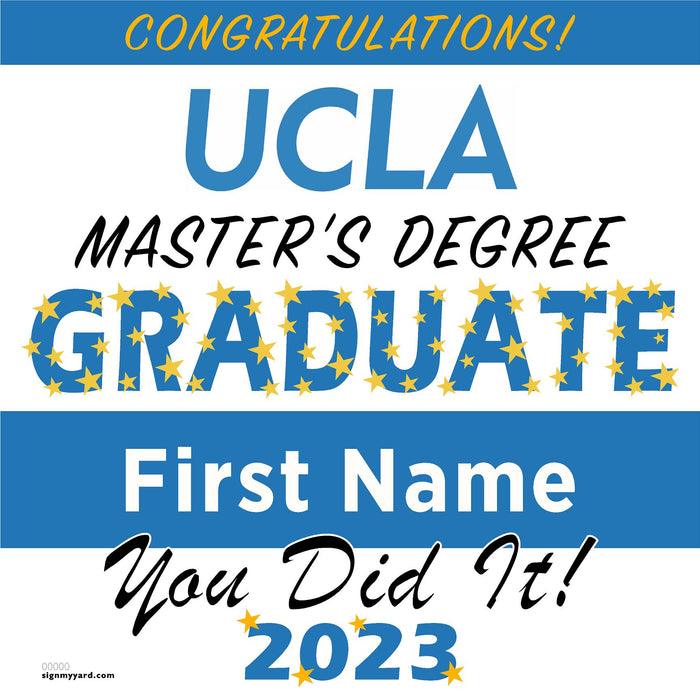 UCLA (Masters) 24x24 Class of 2023 Yard Sign (Option B)