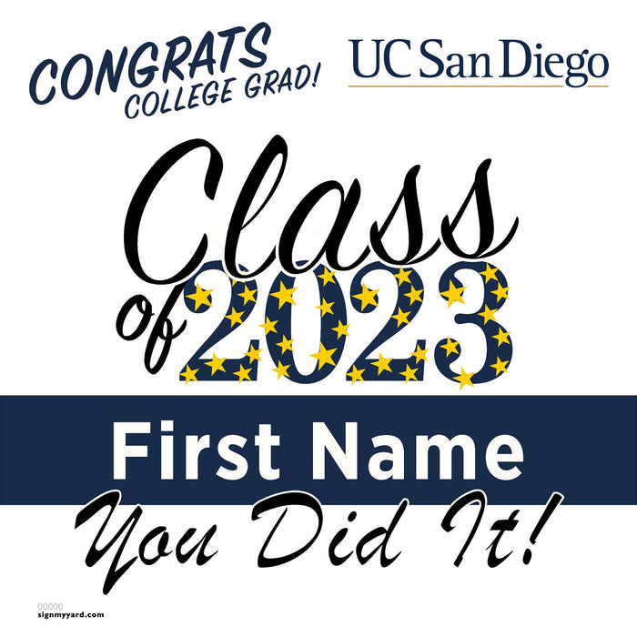 UC San Diego 24x24 Class of 2023 Yard Sign (Option B)