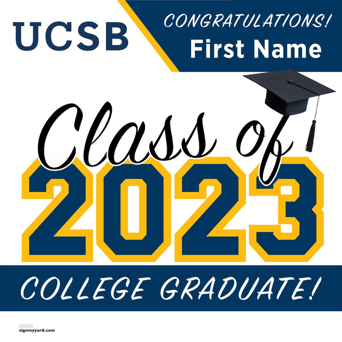 UC Santa Barbara 24x24 Class of 2023 Yard Sign (Option A)