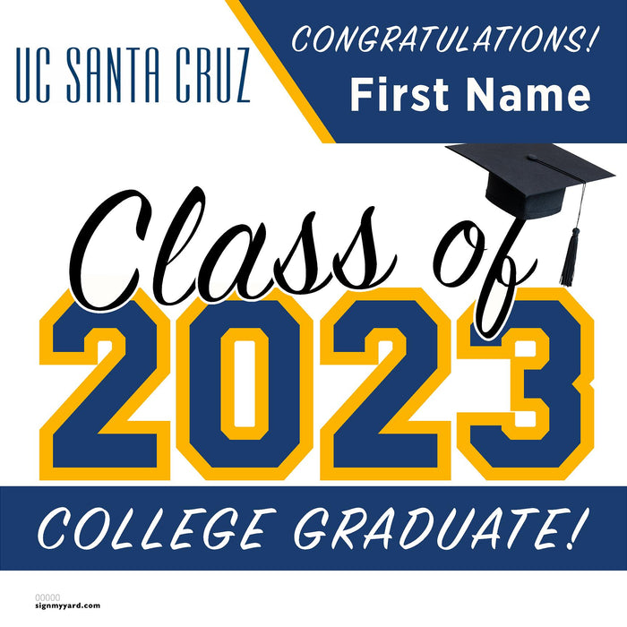 UC Santa Cruz 24x24 Class of 2023 Yard Sign (Option A)