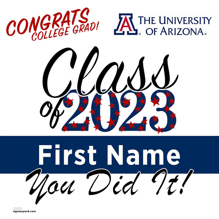 University of Arizona 24x24 Class of 2023 Yard Sign (Option B)