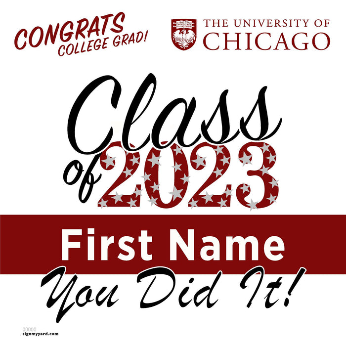 University of Chicago 24x24 Class of 2023 Yard Sign (Option B)
