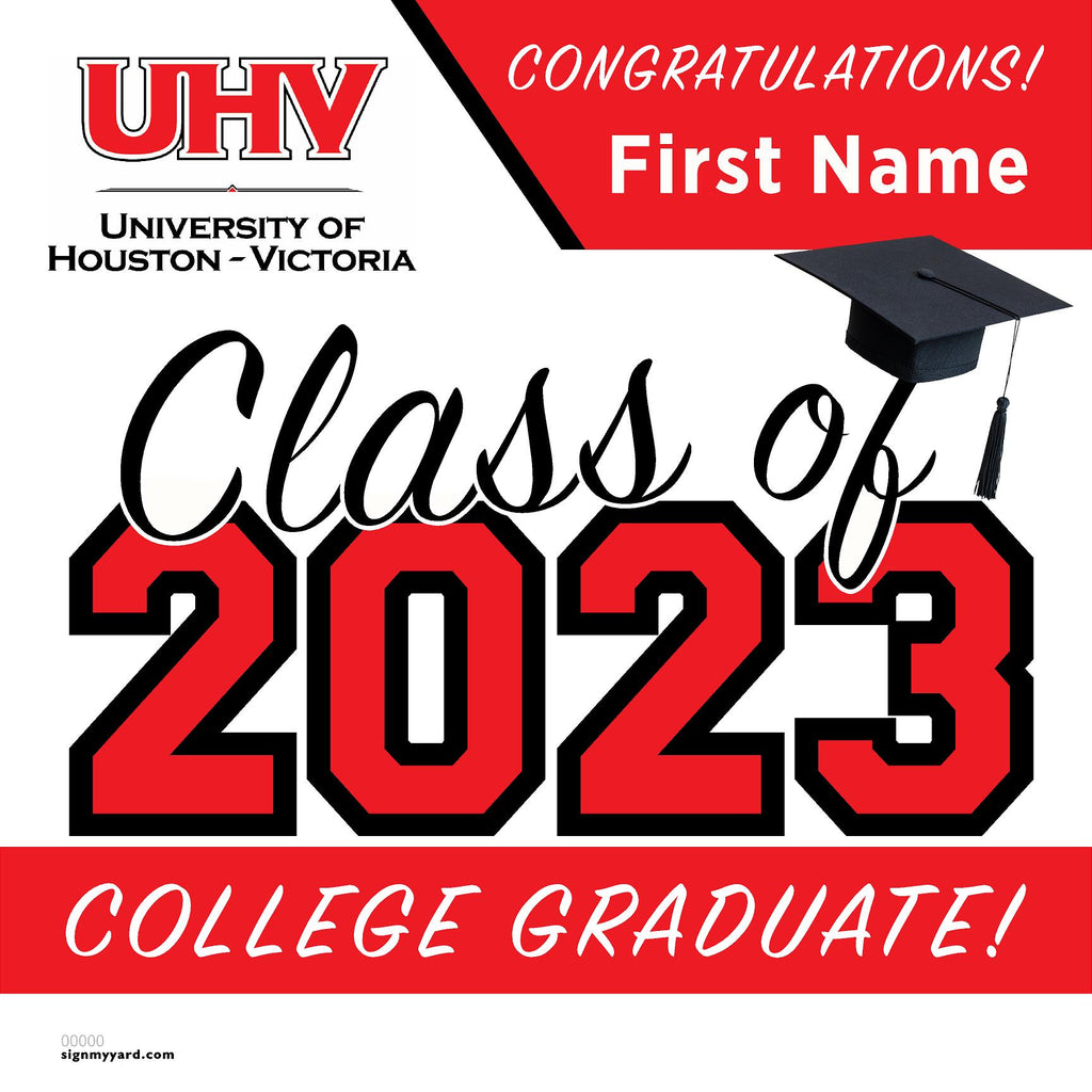 University of Houston Victoria 24x24 Class of 2023 Yard Sign (Option A)