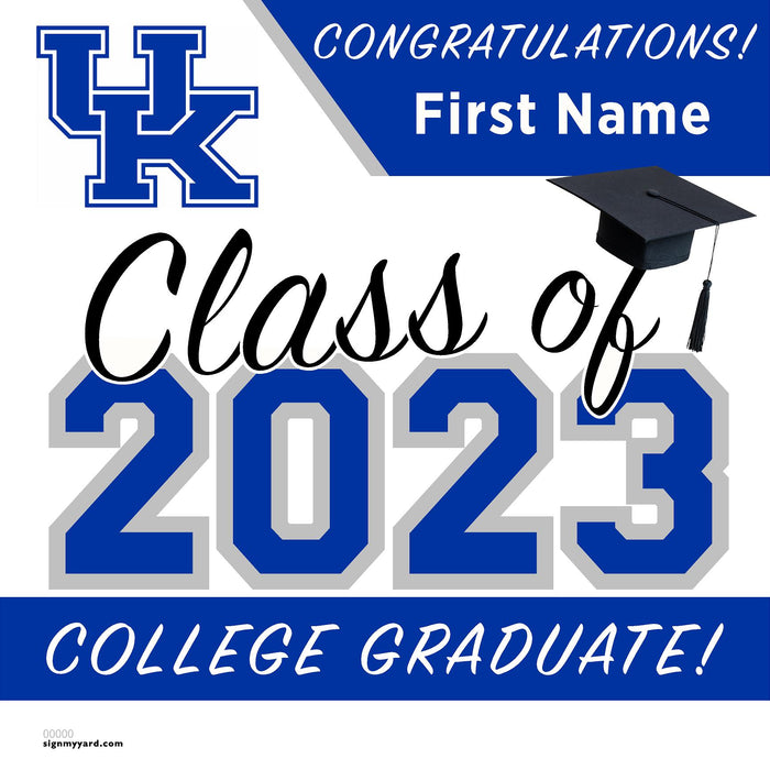 University of Kentucky 24x24 Class of 2023 Yard Sign (Option A)
