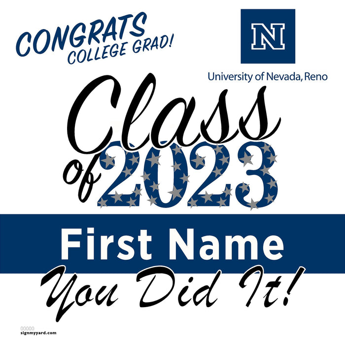 University of Nevada Reno 24x24 Class of 2023 Yard Sign (Option B)