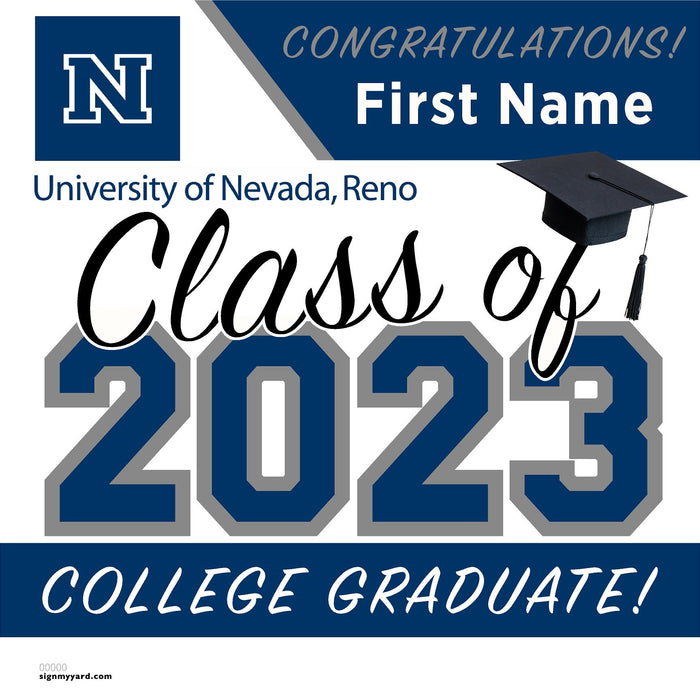 University of Nevada Reno 24x24 Class of 2023 Yard Sign (Option A)