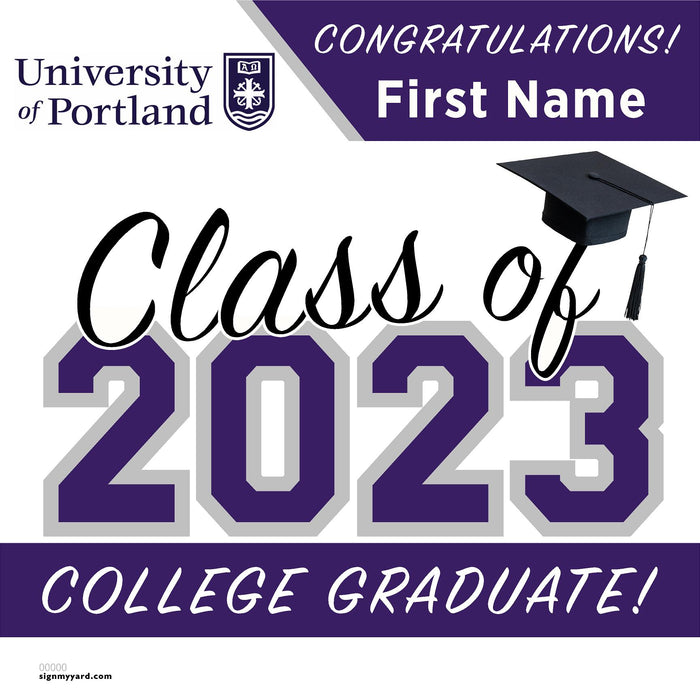 University of Portland 24x24 Class of 2023 Yard Sign (Option A)
