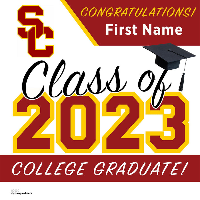 University of Southern California (USC) 24x24 Class of 2023 Yard Sign (Option C)