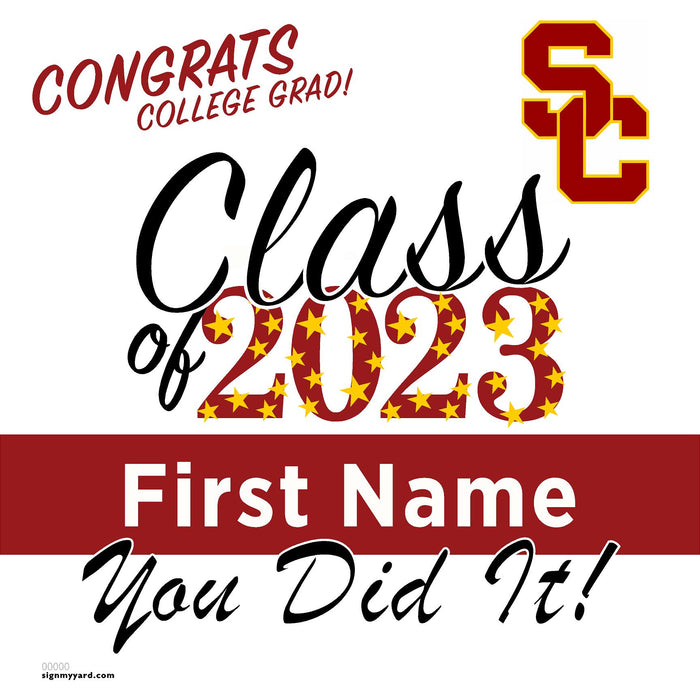 University of Southern California (USC) 24x24 Class of 2023 Yard Sign (Option D)