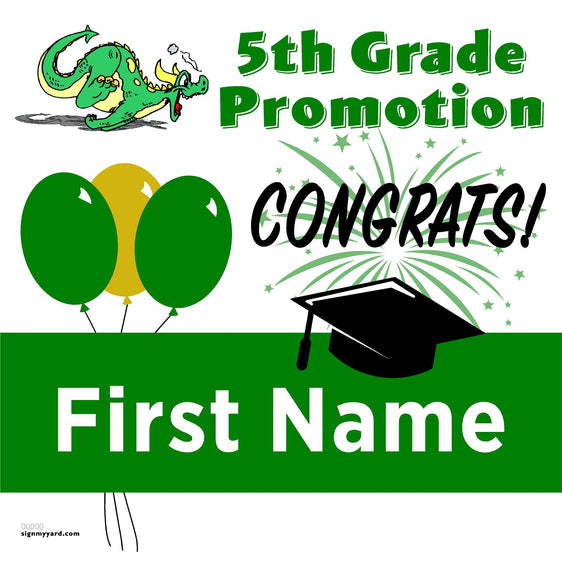 Vintage Hills Elementary School 5th Grade Promotion 24x24 Yard Sign (Option A)