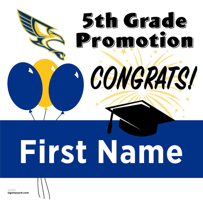 Vista Grande Elementary School 5th Grade Promotion 24x24 Yard Sign (Option A)