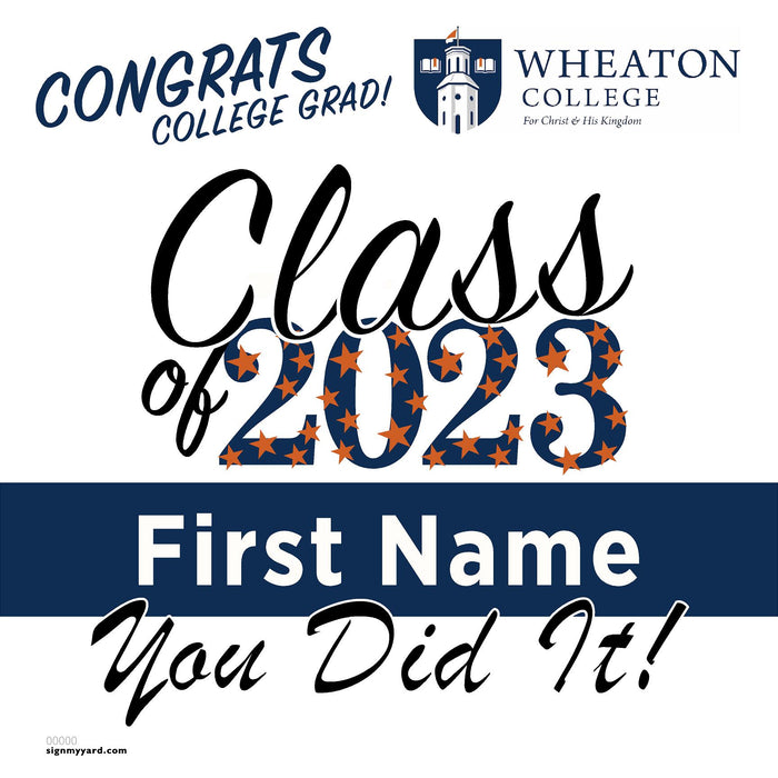Wheaton College 24x24 Class of 2023 Yard Sign (Option B)
