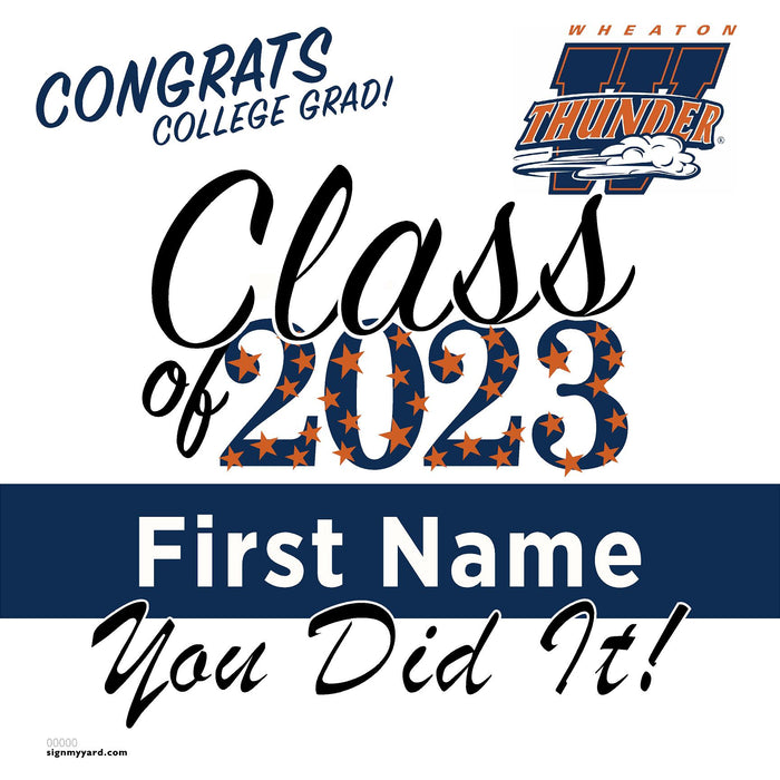 Wheaton College 24x24 Class of 2023 Yard Sign (Option D)