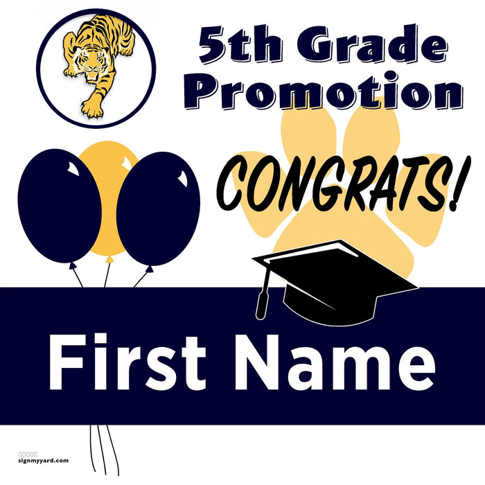 Willow Glen Elementary School 5th Grade Promotion 24x24 Yard Sign (Option A)